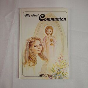 My First Communion Keepsake Book Vintage 1989
